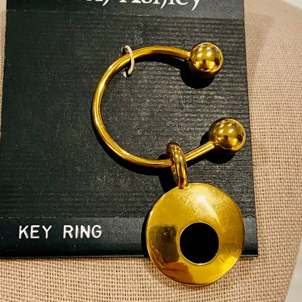 O2-BUNDLE ONLY! Vintage Ellen Ashley Gold & Black Key Ring - Picture 2 of 6
